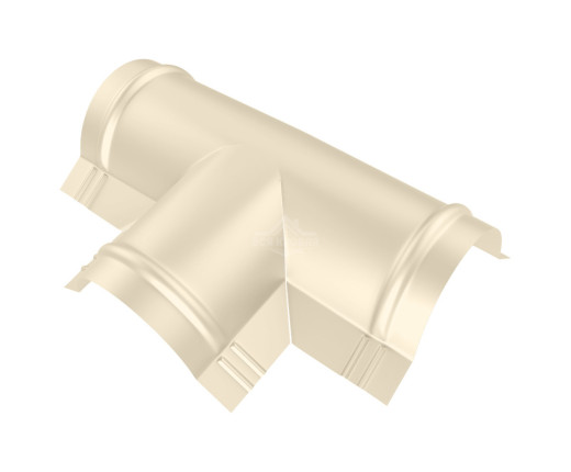 Тройник T-образный для конька полукруглого малого Полиэстер RAL 1015