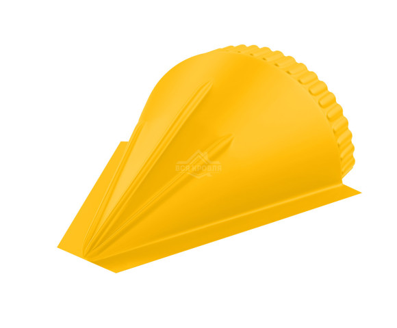 Заглушка конусная для конька полукруглого малого Полиэстер RAL 1018