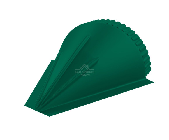 Заглушка конусная для конька полукруглого малого Полиэстер RAL 6029