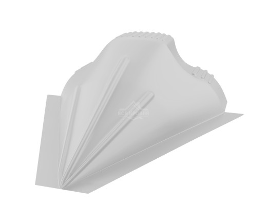 Заглушка конусная для конька ПРЕМИУМ Полиэстер RAL 7035