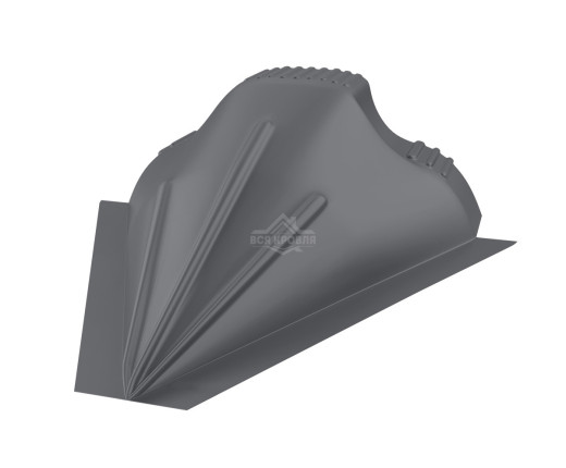 Заглушка конусная для конька ПРЕМИУМ Pural RAL 7024