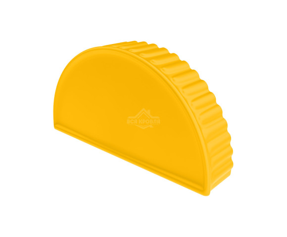 Заглушка торцевая для конька полукруглого малого Полиэстер RAL 1018