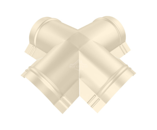 Четверник для конька полукруглого малого Полиэстер RAL 1015