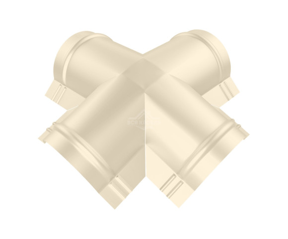 Четверник для конька полукруглого малого Полиэстер RAL 1015