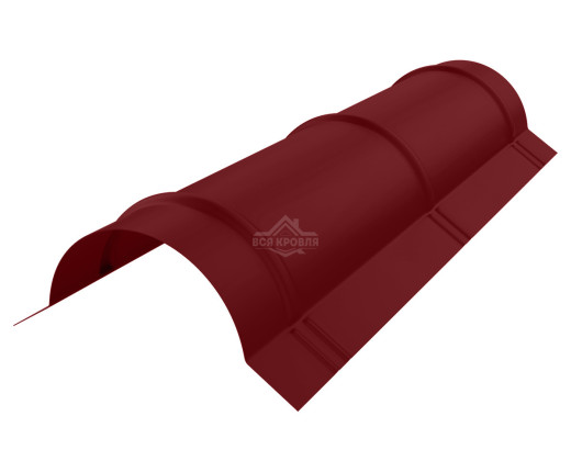 Конек полукруглый малый MAT RAL 3005