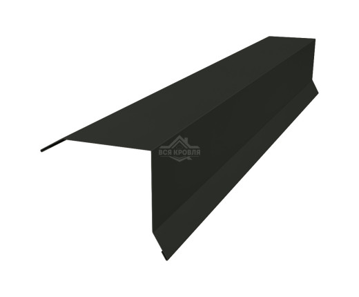 Планка торцевая (ветровая) 80х90 MAT RAL 9005