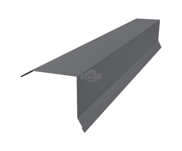 Планка торцевая (ветровая) 80х90 Полиэстер RAL 7024