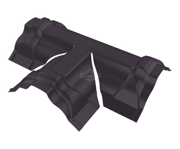 Тройник T-образный для конька ПРЕМИУМ MAT RAL 8019