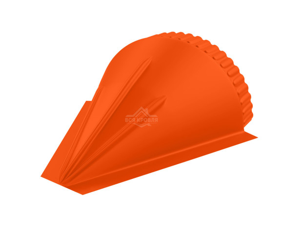 Заглушка конусная для конька полукруглого малого Полиэстер RAL 2004