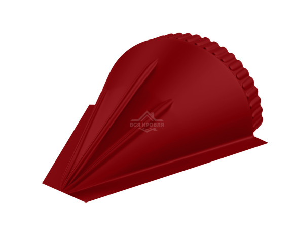 Заглушка конусная для конька полукруглого малого Полиэстер RAL 3003