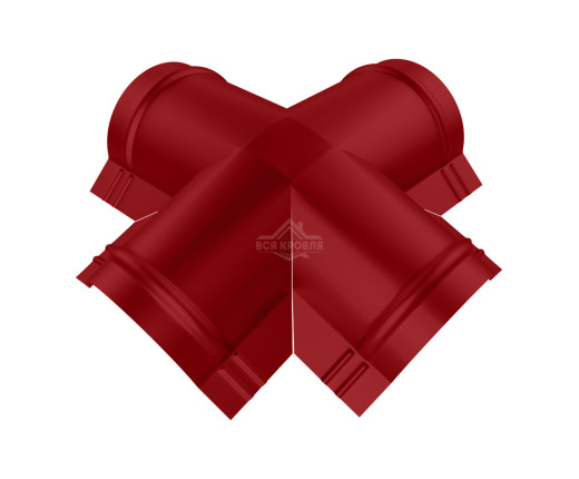 Четверник для конька полукруглого малого Полиэстер RAL 3003