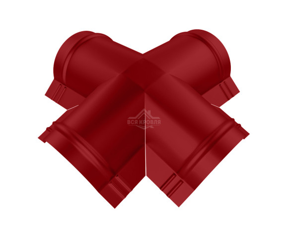 Четверник для конька полукруглого малого Полиэстер RAL 3003