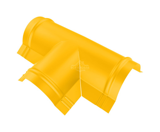 Тройник T-образный для конька полукруглого малого Полиэстер RAL 1018