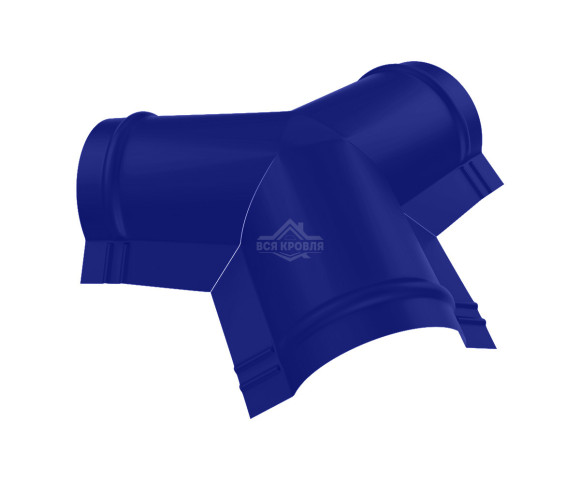 Тройник Y-образный для конька полукруглого малого Полиэстер RAL 5002