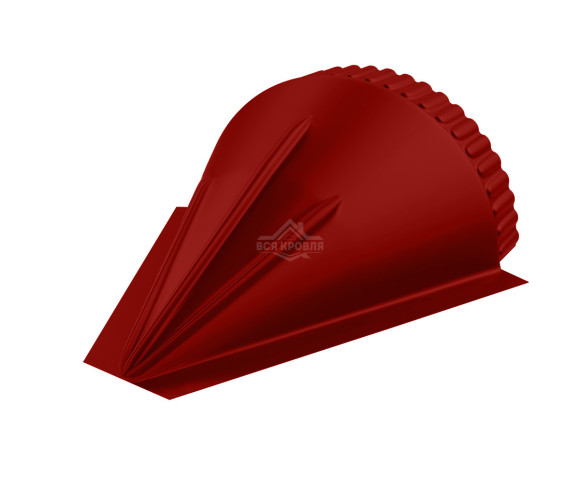 Заглушка конусная для конька полукруглого малого Полиэстер RAL 3011