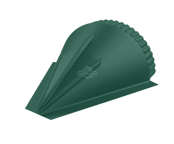 Заглушка конусная для конька полукруглого малого Pural RAL 6005