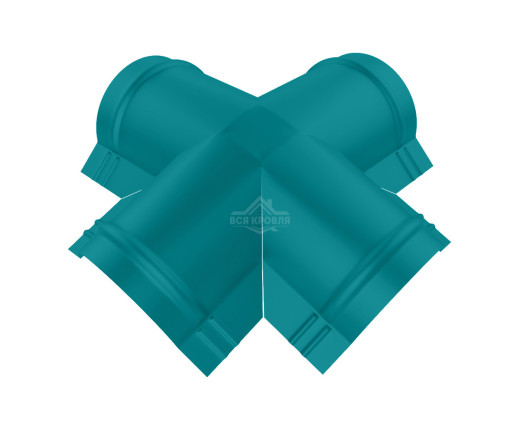 Четверник для конька полукруглого малого Полиэстер RAL 5021