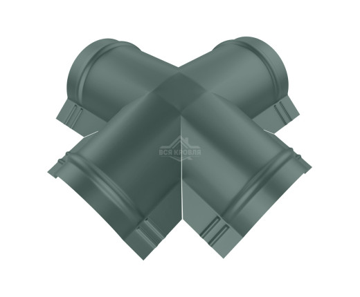 Четверник для конька полукруглого малого Полиэстер RAL 7005