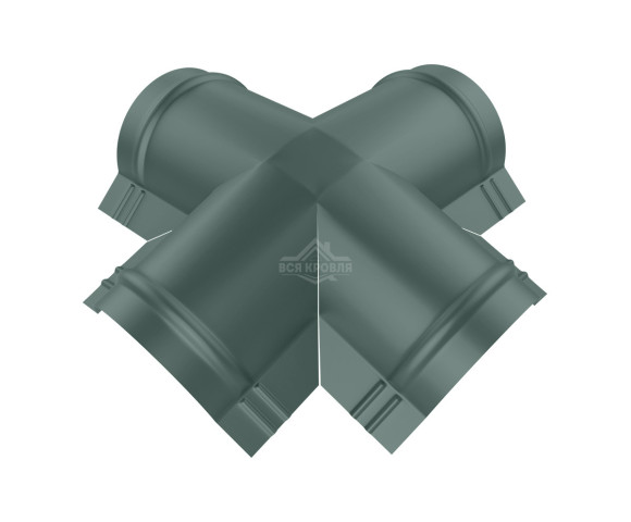 Четверник для конька полукруглого малого Полиэстер RAL 7005