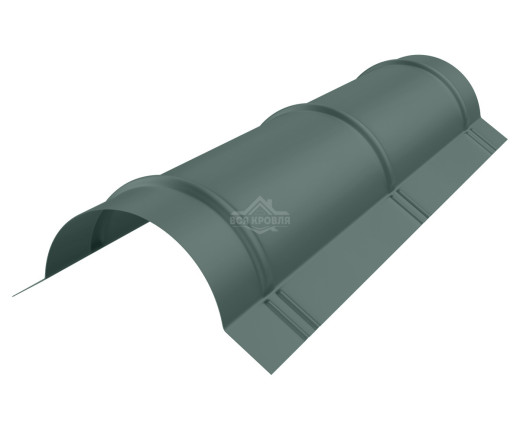 Конек полукруглый малый Полиэстер RAL 7005