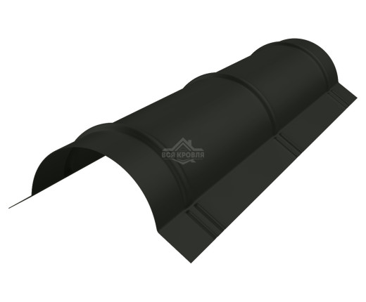 Конек полукруглый малый Pural RAL 9005