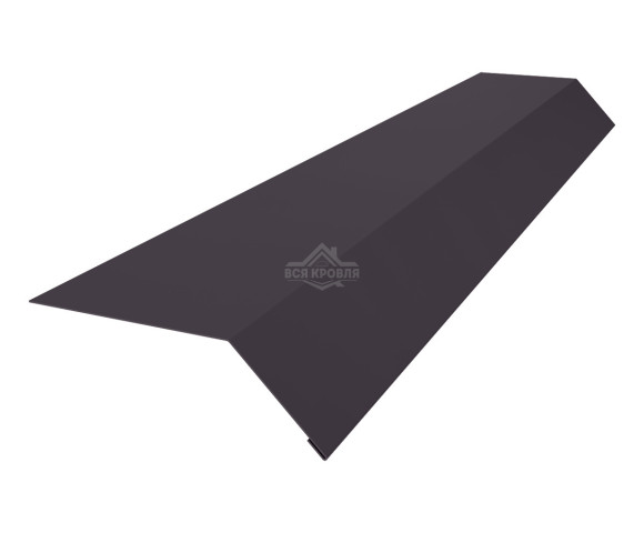 Планка карнизная (капельник) 60х100 MAT RAL 8019