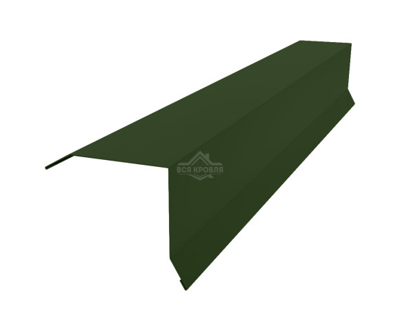 Планка торцевая (ветровая) 80х90 Полиэстер RAL 6020