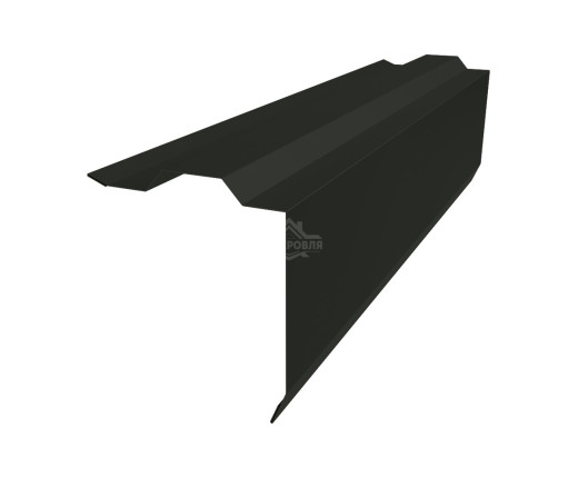 Планка торцевая (ветровая) фигурная 115х105 MAT RAL 9005