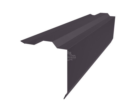 Планка торцевая (ветровая) фигурная 115х105 Полиэстер RAL 8019