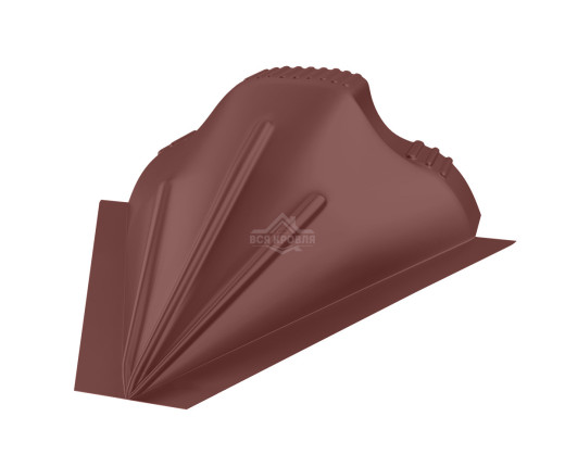 Заглушка конусная для конька ПРЕМИУМ Texture RAL 8017