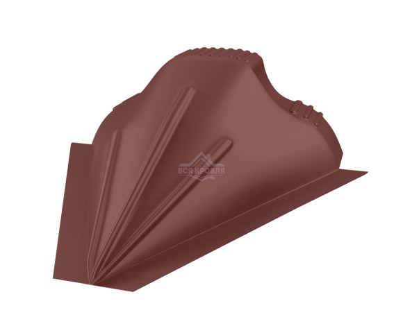 Заглушка конусная для конька ПРЕМИУМ Texture RAL 8017