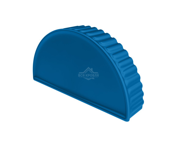 Заглушка торцевая для конька полукруглого малого Полиэстер RAL 5005