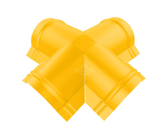 Четверник для конька полукруглого малого Полиэстер RAL 1018