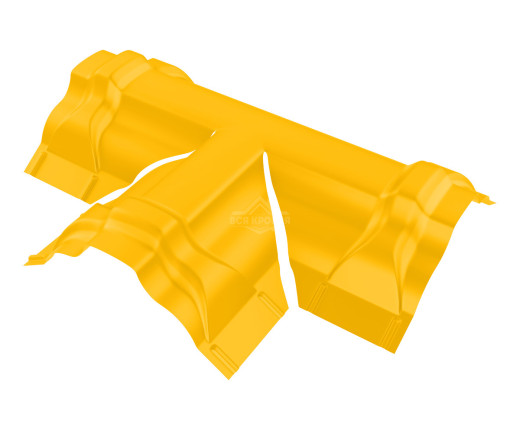 Четверник для конька ПРЕМИУМ Полиэстер RAL 1018