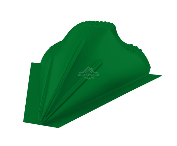 Заглушка конусная для конька ПРЕМИУМ Полиэстер RAL 6002