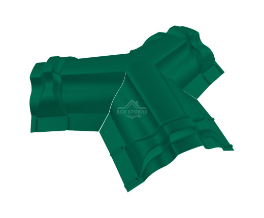 Тройник Y-образный для конька ПРЕМИУМ Полиэстер RAL 6029