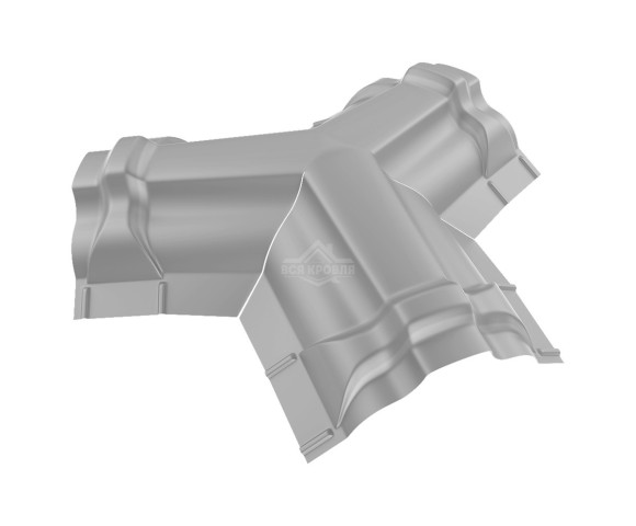 Тройник Y-образный для конька ПРЕМИУМ Полиэстер RAL 9006