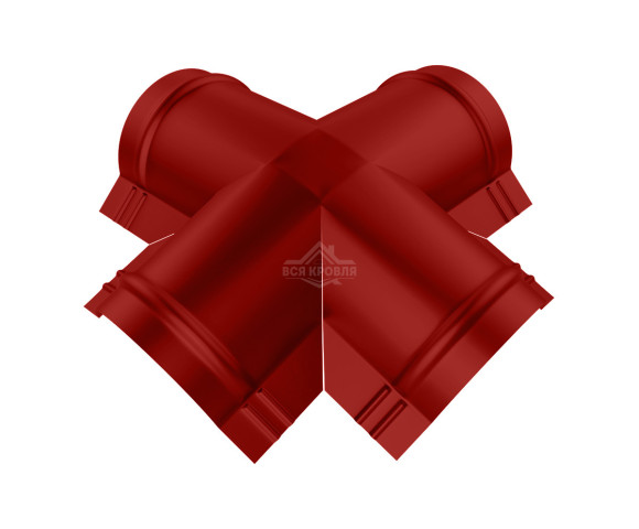 Четверник для конька полукруглого малого Полиэстер RAL 3011