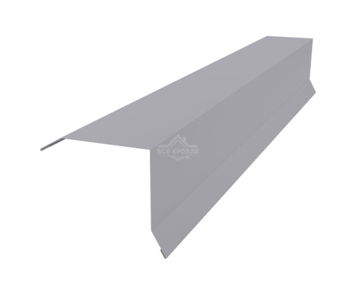 Планка торцевая (ветровая) 80х90 Полиэстер RAL 7004