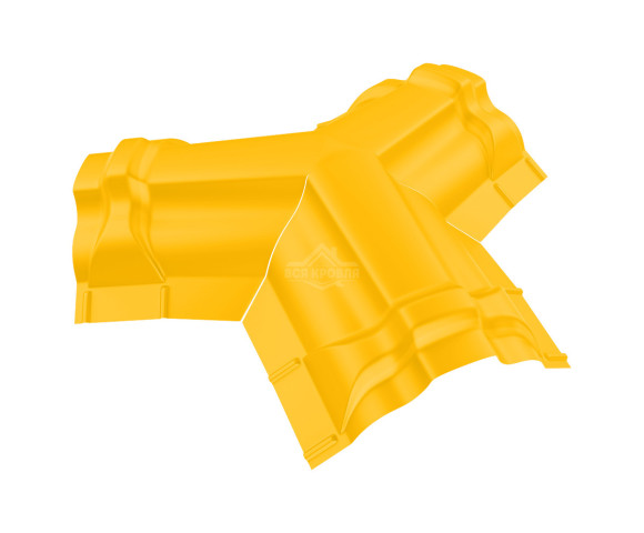 Тройник Y-образный для конька ПРЕМИУМ Полиэстер RAL 1018