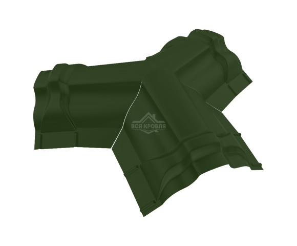 Тройник Y-образный для конька ПРЕМИУМ Полиэстер RAL 6020