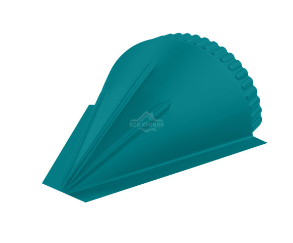 Заглушка конусная для конька полукруглого малого Полиэстер RAL 5021