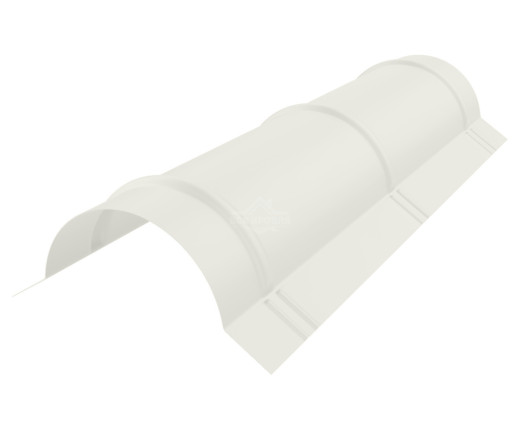 Конек полукруглый малый Полиэстер RAL 9002