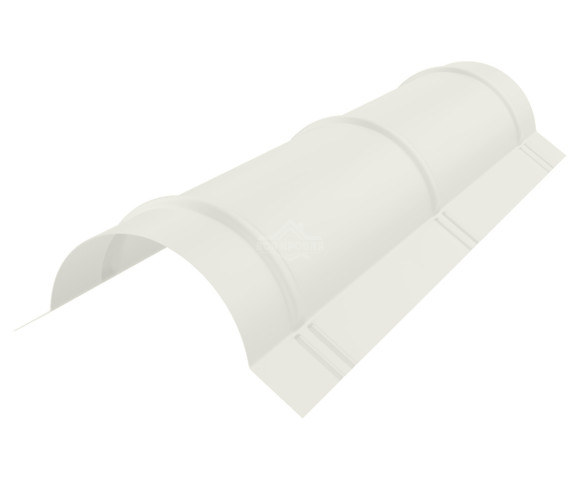 Конек полукруглый малый Полиэстер RAL 9002