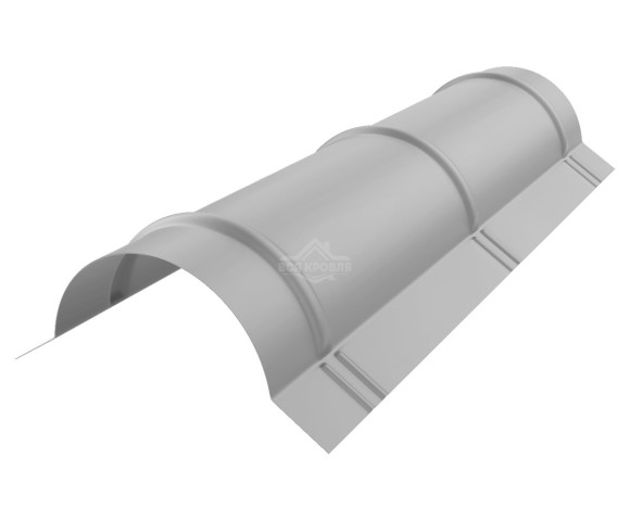 Конек полукруглый малый Полиэстер RAL 9006