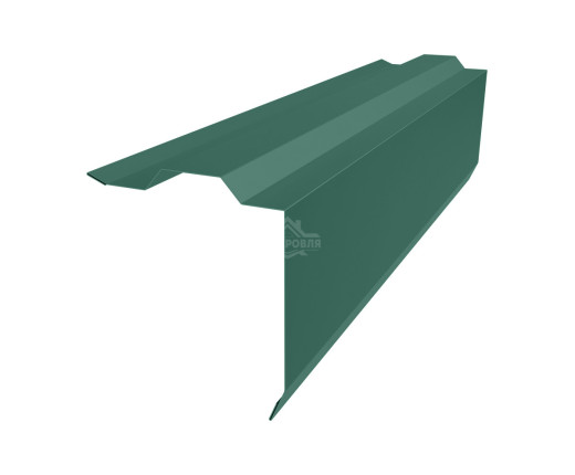 Планка торцевая (ветровая) фигурная 115х105 MAT RAL 6005