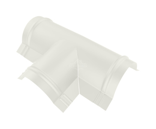 Тройник T-образный для конька полукруглого малого Полиэстер RAL 9002