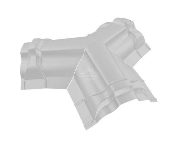 Тройник Y-образный для конька ПРЕМИУМ Полиэстер RAL 7035