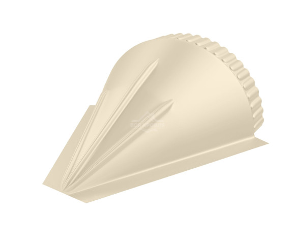 Заглушка конусная для конька полукруглого малого Полиэстер RAL 1015