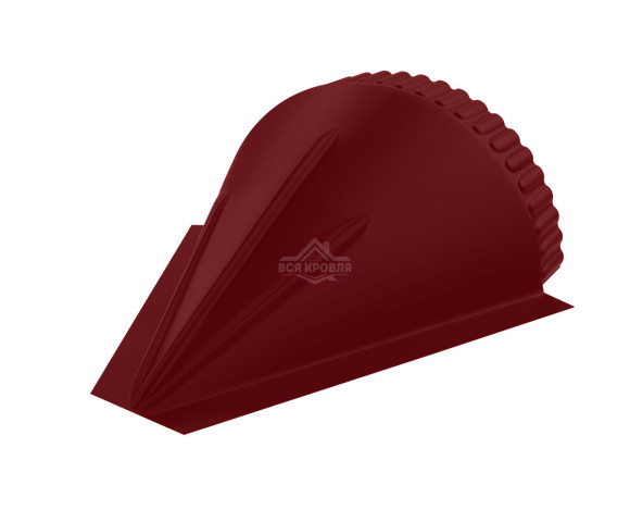 Заглушка конусная для конька полукруглого малого Полиэстер RAL 3005